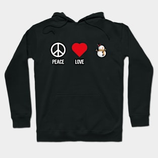 Peace Love Snowman Hoodie